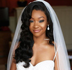 Medium Length Hair Chubby Face Wedding Hairstyles: Wedding dress,  Long hair,  Hairstyle Ideas,  Make-Up Artist,  African Wedding Hairstyles  