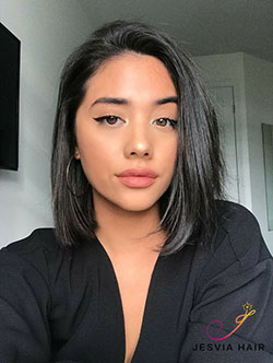 Stunning Neck Length Black Bob Hairstyles 2019: Lace wig,  Bob cut,  Pixie cut,  Bob Hairstyles  