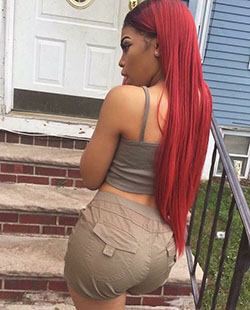 Burgundy Hair Color For Dark Skin Long Hair 2019: Lace wig,  Afro-Textured Hair,  Long hair,  Hair Color Ideas,  Brown hair,  Red hair  