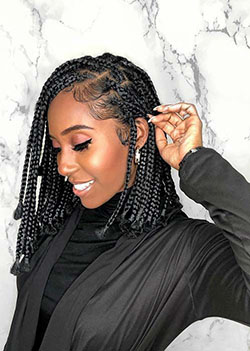 Long Box Braids Hairstyle Ideas For Africans: Afro-Textured Hair,  Bob cut,  Box braids,  Hair Care  