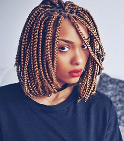 Shoulder Length Box Braids For Girls: Lace wig,  Afro-Textured Hair,  Bob cut,  Crochet braids,  Box braids,  Box Braid  