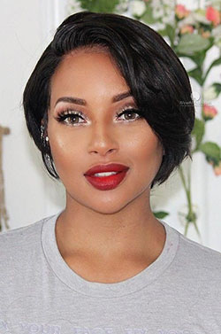 Ear Length Neck Length Hairstyles For Black Hair: Lace wig,  Bob cut,  Short hair,  Pixie cut,  Bob Hairstyles  