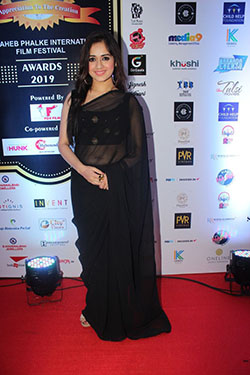 Hot Girl Jannat Zubair In Black Saree: black dress,  Jannat zubair,  Hot Girls In Saree  