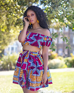 African Print Off Shoulder Top: ankara tops  