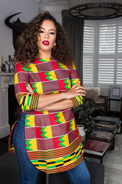 African Print Ankara Tops With Jeans: African Dresses,  Kente cloth,  Ankara With Denim  