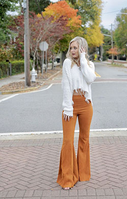 Absolutely nice and beautiful bell bottom outfits, Wide-leg jeans: Wide-Leg Jeans,  Flared Pants  