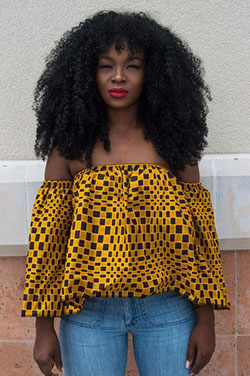 Off Shoulder Trendy Ankara Tops: ankara tops  