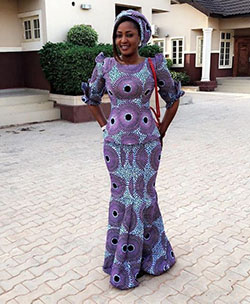 Best African bride wedding gown images: African Dresses,  Ankara Dresses,  Hausa people  