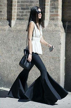 Flared Pants Outfit, Wide-leg jeans, Slim-fit pants: Ripped Jeans,  Slim-Fit Pants,  Fashion week,  Flared Pants  