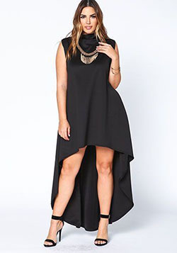 Plus size black dress outfit: Plus size outfit,  Wedding dress,  Evening gown,  Sleeveless shirt,  Clothing Ideas,  Informal wear  