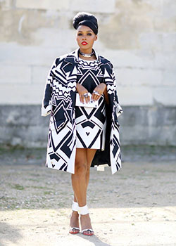 Black and white ankara dress: African Dresses,  Stock photography,  Haute couture,  Kitenge Dresses  