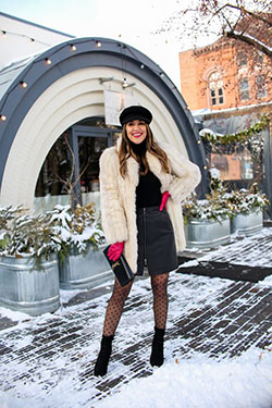 Aspen outfits for fall, Fur clothing: winter outfits,  Fur clothing,  Outfit With Tights  