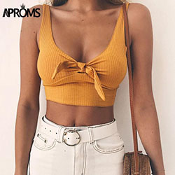 Fine categories on crop top 2019, BASIC CROP TOP: Crop top,  Sleeveless shirt,  tank top  