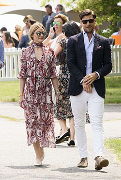 Olivia palermo polo event: couple outfits,  Olivia Palermo,  Haute couture  