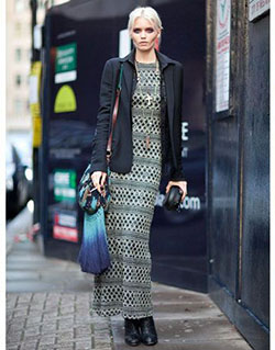 Shoes With A Maxi Dress, Abbey Lee Kershaw, Street fashion: Street Style,  fashion model,  Fashion week,  Grunge fashion,  Maxi Dress Shoes  