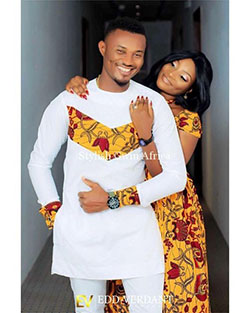 African clothes for couple, Wedding dress: Wedding dress,  African Dresses,  couple outfits  