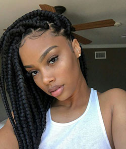 View these jumbo box braids: Long hair,  Hairstyle Ideas,  Crochet braids,  Box braids,  Hot Instagram Teens  