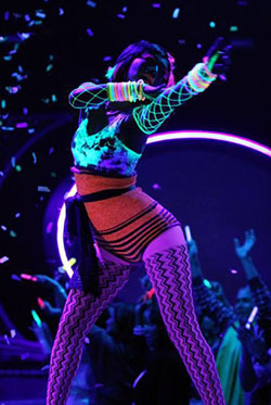 Dance glow in the dark outfits: Glowing Fishnet Outfit,  Glow In Dark,  Neon Dress,  Glow In Night  