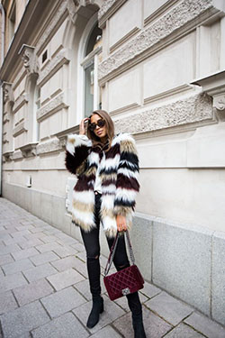 Cocktail outfit ideas kenza zouiten fur, Kenza Zouiten: Fur clothing,  Fake fur,  Fur Jacket,  Fur Coat Outfit  