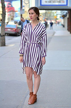 Shirt style dress for women: Street Style,  Hot Fashion  