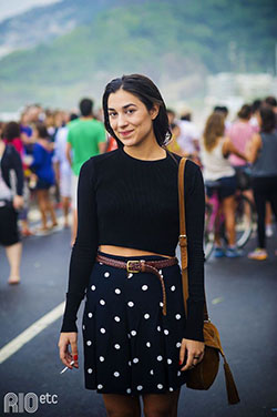 Skirt Outfits For College, Polka dot: Skirt Outfits  