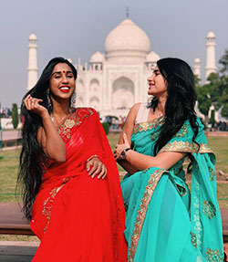 Scarlett m rose saree, Taj Mahal: Photo shoot  