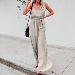 Flowy Pants Outfit, Sleeveless shirt, Casual wear: Romper suit,  Backless dress,  Sleeveless shirt,  Pant Outfits,  Jumpsuits Rompers,  Casual Outfits  