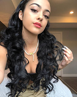 Malu trevejo long hair: Hair Color Ideas,  Hasta Luego,  Malu Trevejo,  Black hair,  Luna Llena  