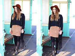 Tights With Skirt Outfit: Skirt Outfits  