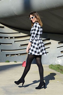 Dresses With Tights: Tights outfit  