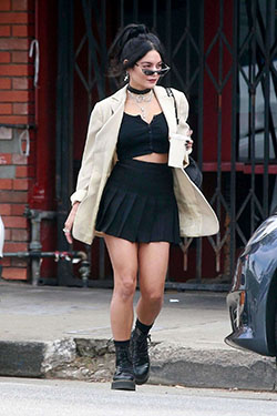 Stylish Tennis Skirts Outfits: Los Angeles,  Vanessa Hudgens,  Skirt Outfits  