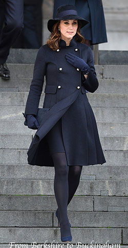 Kate middleton navy coat, Navy blue: Navy blue,  Tights outfit,  Wool Coat  