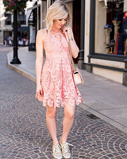 High school cute pink outfit: Cocktail Dresses,  Aesthetic Outfits  