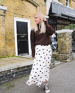 Awesome cool polka dot: Skirt Outfits,  Polka dot  