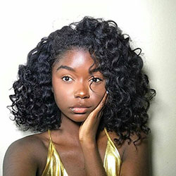 Check out stunning black hair, Natural hair movement: Lace wig,  Hair Color Ideas,  Hairstyle Ideas,  Jheri Curl,  Black Women,  Layered hair,  Black hair  