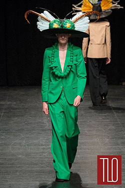 Elegant & stylish fashion model, Walter Van Beirendonck: Fashion photography,  Fashion week,  Green Pant Outfits  