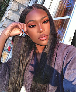 Beautiful Black Women, Artificial hair integrations, Lace wig: Lace wig,  Long hair,  Hair Color Ideas,  Black Women  