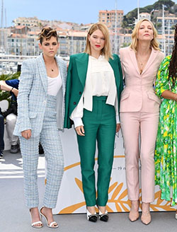 Check more of fashion model, 2018 Cannes Film Festival: Red Carpet Dresses,  Kristen Stewart,  Green Pant Outfits  