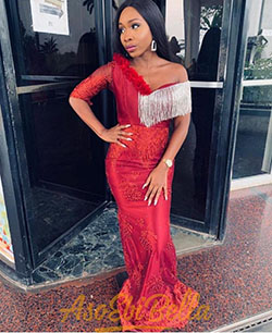 Aso ebi 2019 with fringe: Aso ebi,  Ankara Dresses  