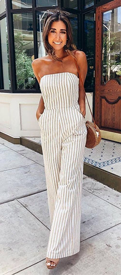 Off the shoulder jumpsuit outfit: Romper suit,  Strapless dress,  Casual Outfits,  Jumpsuit Outfit,  Off Shoulder  