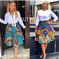 You must try these ankara skirt styles, African wax prints: Wedding dress,  African Dresses,  Roora Dresses  