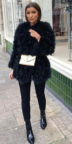 Best platform to see fur jacket outfit, Fur clothing: winter outfits,  Fur clothing,  Fake fur,  Spring Outfits,  Casual Outfits,  Furry Coat,  Fur Jacket  