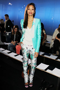 Zoe saldana prabal gurung, Zoe Saldana: Los Angeles,  Victoria Beckham  