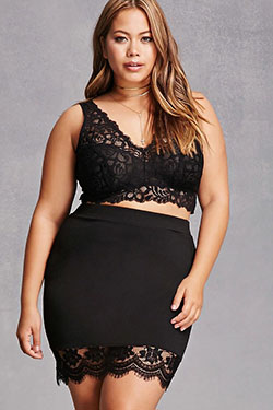 Latest Fashion Trends - fashion model, Little black dress: Plus size outfit,  Active Undergarment,  Photo shoot  