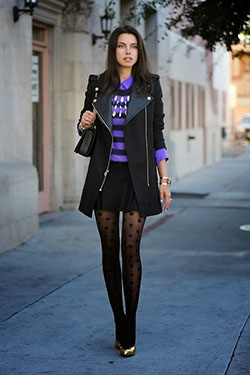 Dazzling ideas for puantiyeli Ã§orap kombini, Polka dot: Outfit With Tights  