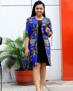 Cool designs for blue Ankara dress: Ankara Outfits  