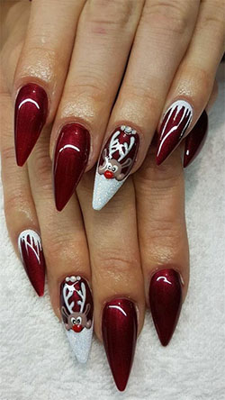 Most desirable & stylish christmas nail ideas, Nail art: Christmas Day,  Nail Polish,  Nail art,  Artificial nails  