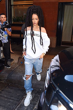 Try these rihanna dreads outfits, Brothel creeper: Nicki Minaj,  Rihanna Style  