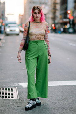 Try them out! fashion model, New York: Fashion week,  New York,  Street Style,  Jumpsuit Outfit  