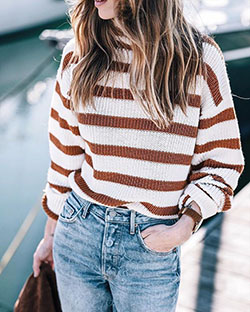 Really valuable style women, Casual wear: Street Style,  Casual Outfits,  Sweaters Outfit  